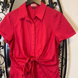 Short sleeve cotton button up